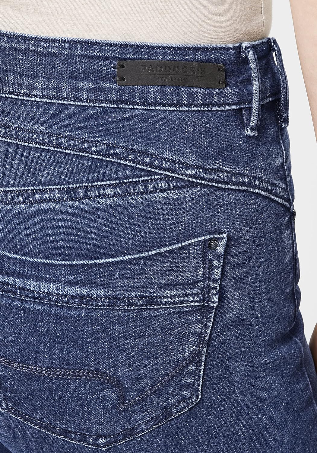 PADDOCK'S Shape Denim Röhrenjeans mit Stretch Lucy Blau 34W / 30L, Blau 34W / 30L
