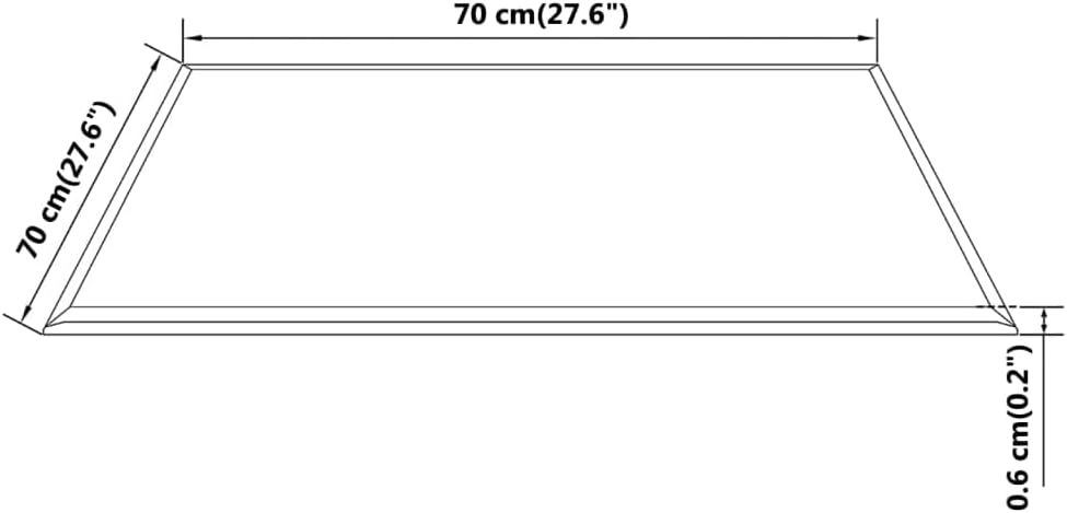 WIFESE Tischplatte Couchtisch Beistelltisch Glasplatte Coffee Table Multiplex Platte Glasplatte Tisc