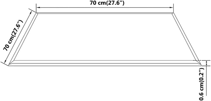 WIFESE Tischplatte Couchtisch Beistelltisch Glasplatte Coffee Table Multiplex Platte Glasplatte Tisc