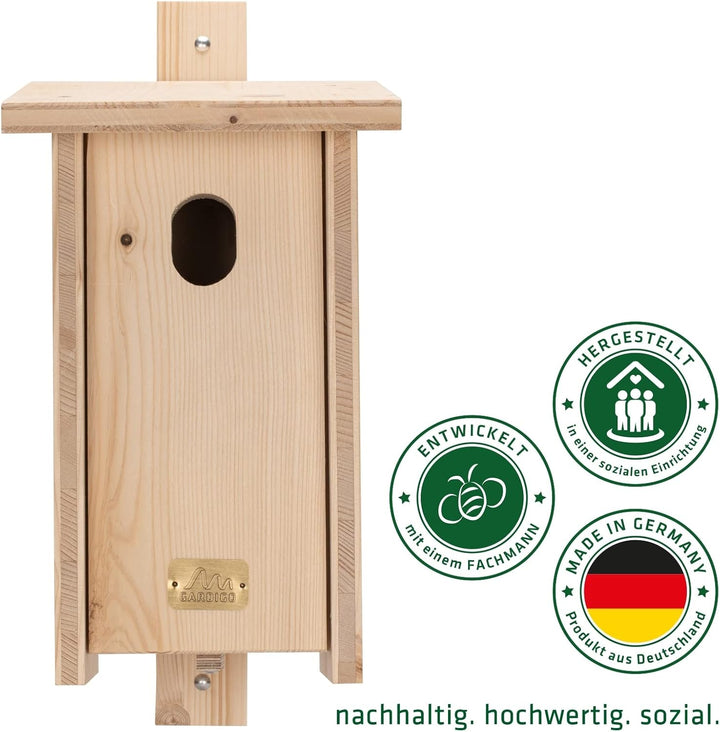 GARDIGO® Nistkasten Bausatz für Gartenrotschwanz I Vogelhaus zum selber bauen I Made in Germany I Vo
