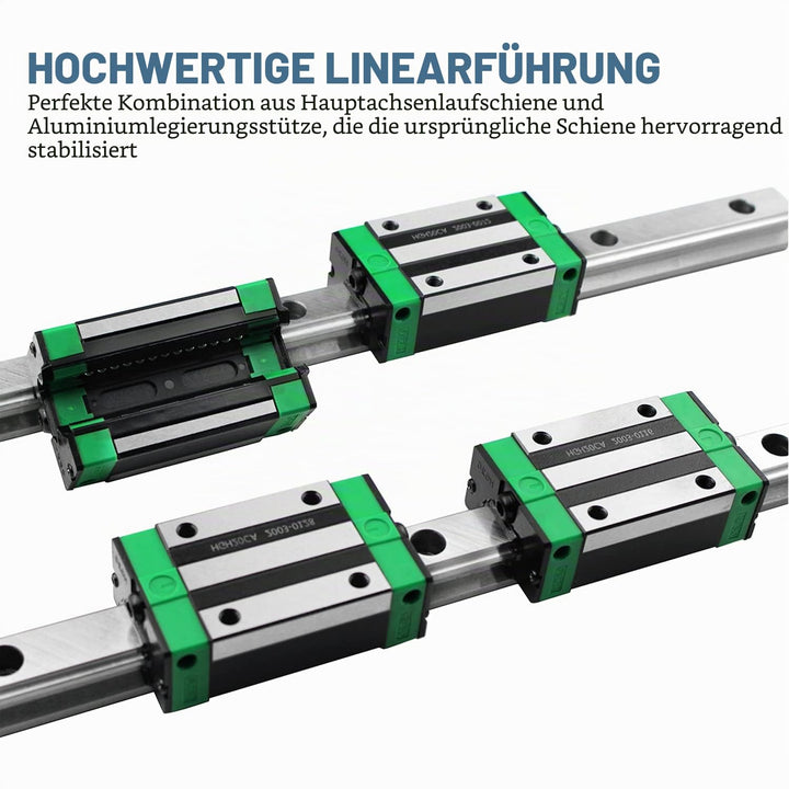 CNCMANS HGR15 Linearführung Linearschiene 2Stück HGR15 600mm Führungsschiene mit 4Stück Hohe Präzisi