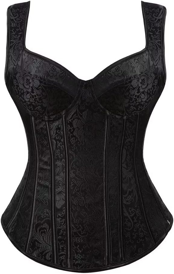 Korsett Sexy Kleider Rock Damen Dress Korsagenkleid Corsage Vollbrust Bustier Strapshalter Reissvers