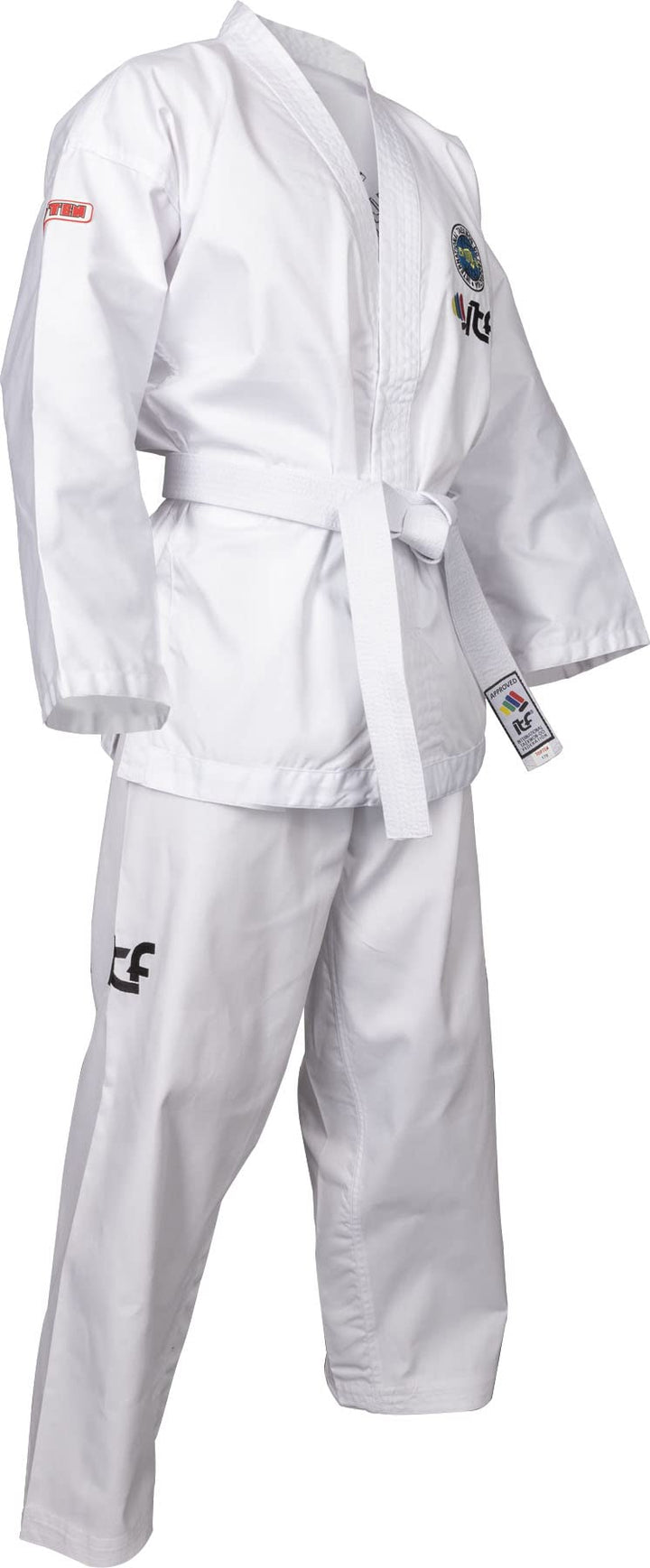 TOP TEN Taekwon-Do Dobok Kyong| Kampfsportanzug | ITF approved | TKD Uniform 180 cm Weiss, 180 cm We