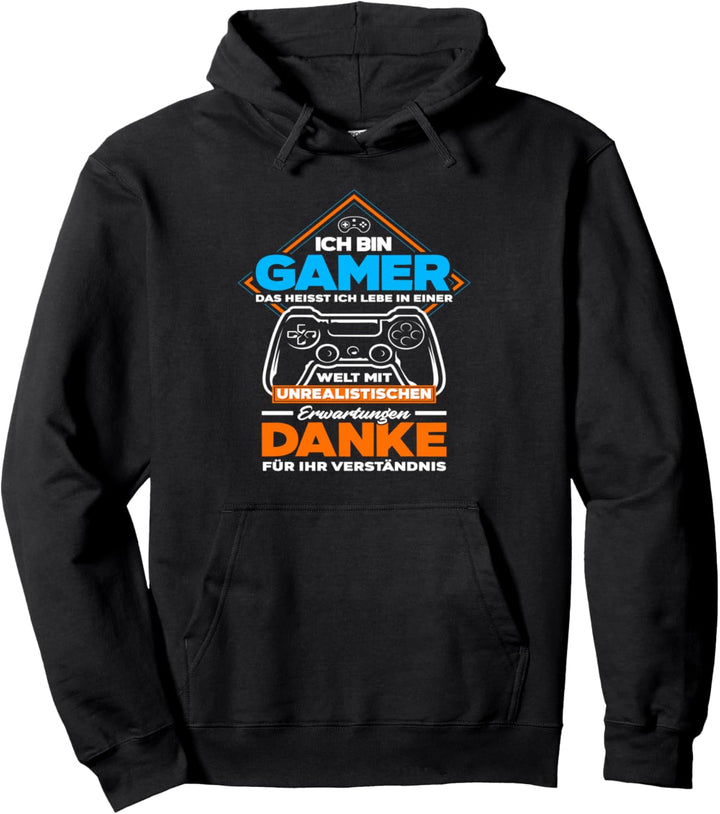 Lustiges Zocker Gaming Gamer Spruch Pullover Hoodie