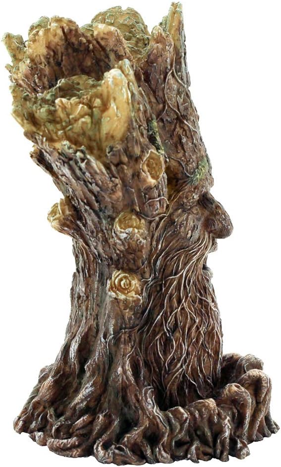 Nemesis Now Tree Spirit Backflow Tower Räuchergefäss, 19 cm, Braun, Kunstharz, Einheitsgrösse
