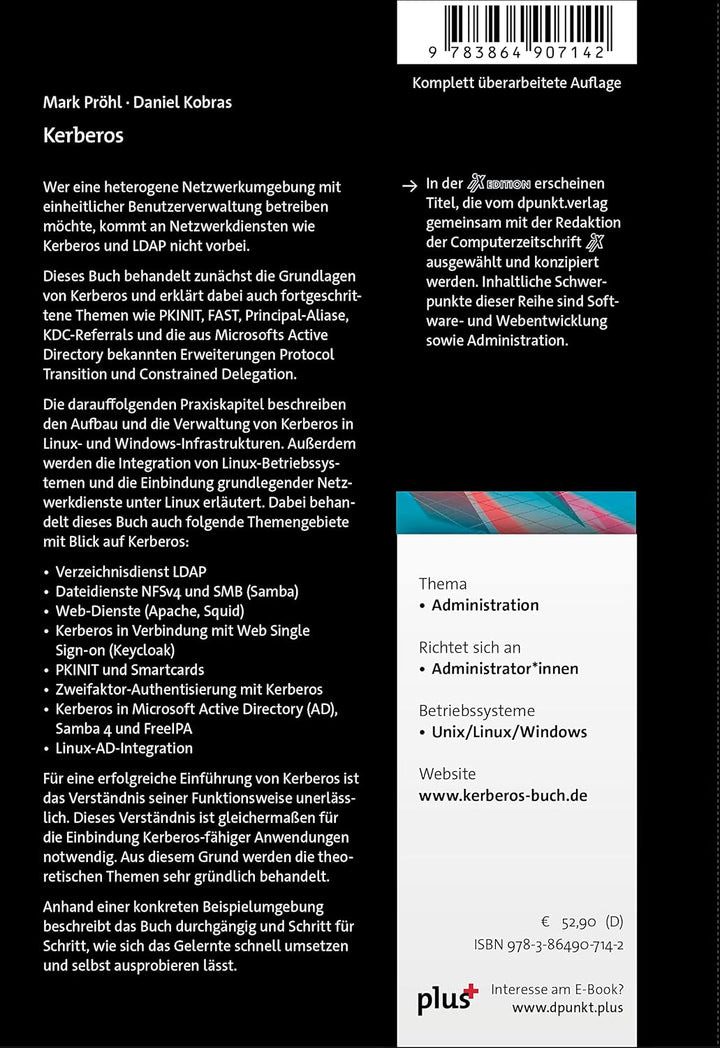 Kerberos: Single Sign-on in gemischten Linux/Windows-Umgebungen (iX-Edition), Gebundenes Buch