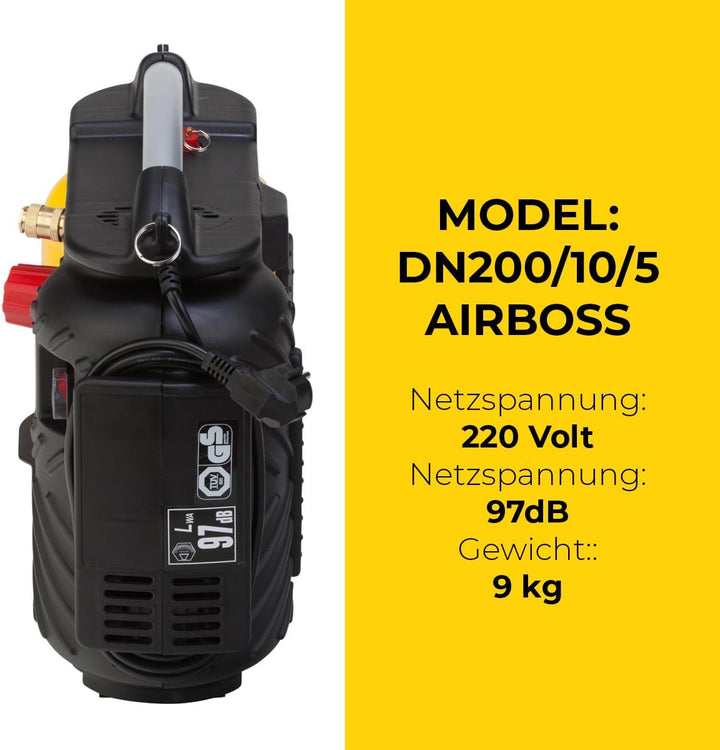 Stanley Kompressor, DN200/10/5 AIRBOSS, DN200/10/5