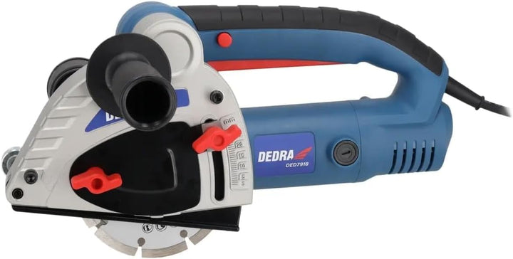 DEDRA Mauernutfräse 1500W, Trennscheibe Ø 125 mm 125mm, 3m Kabel, 8500 U/Min, Hohe Leistung, Nuttief