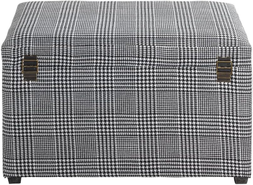 Sitztruhe Schwarz-weiss, Schwarz-weiss