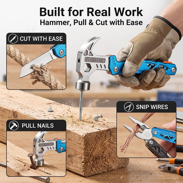 18 in 1 Multitool mit Hammer Multifunktionswerkzeug Multi Tool Werkzeug