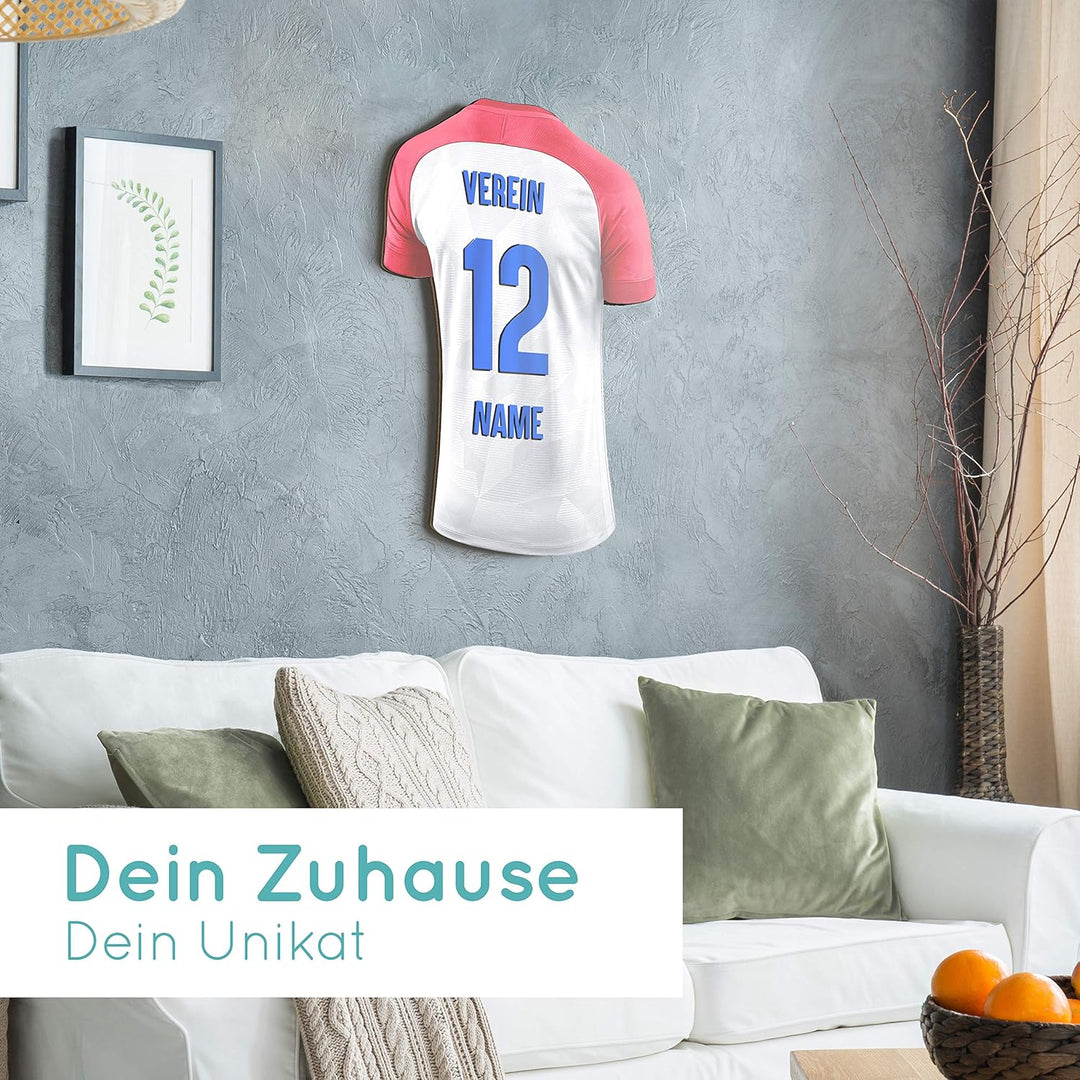 Elbeffekt Trikotlampe für Kroatien Fans aus Holz - personalisierbares Geschenk - schenke Dein indivi