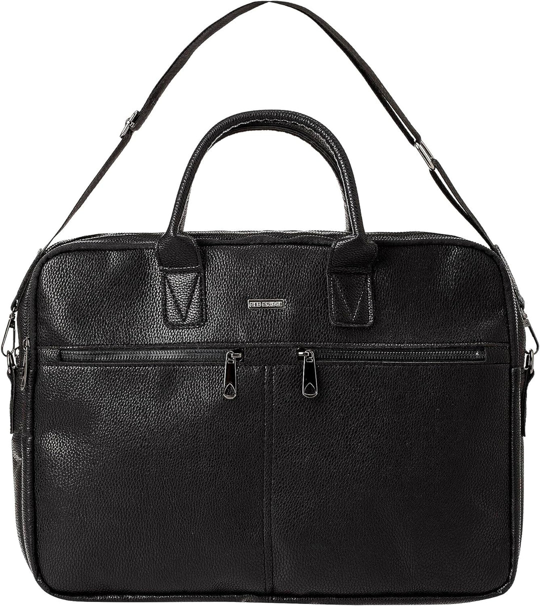 Redbridge Herren Schultertasche Messenger Bag Umhängetasche Kunstleder Schwarz, Schwarz
