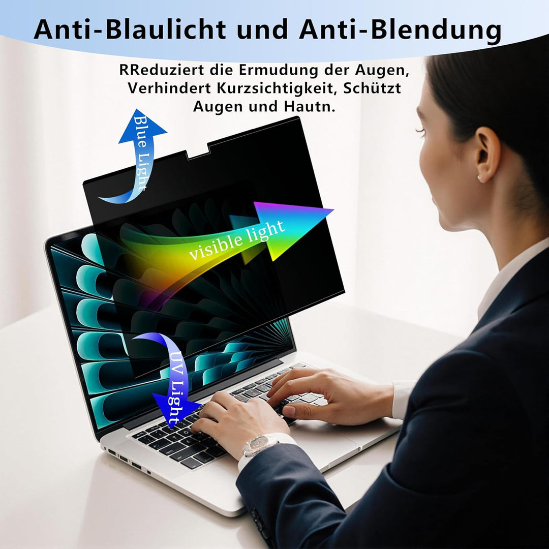 Magnetischer Blickschutzfolie für Macbook Pro 16 Zoll (2021–2026, M1, M2, M3, M4, M5, Pro, Max), Abn