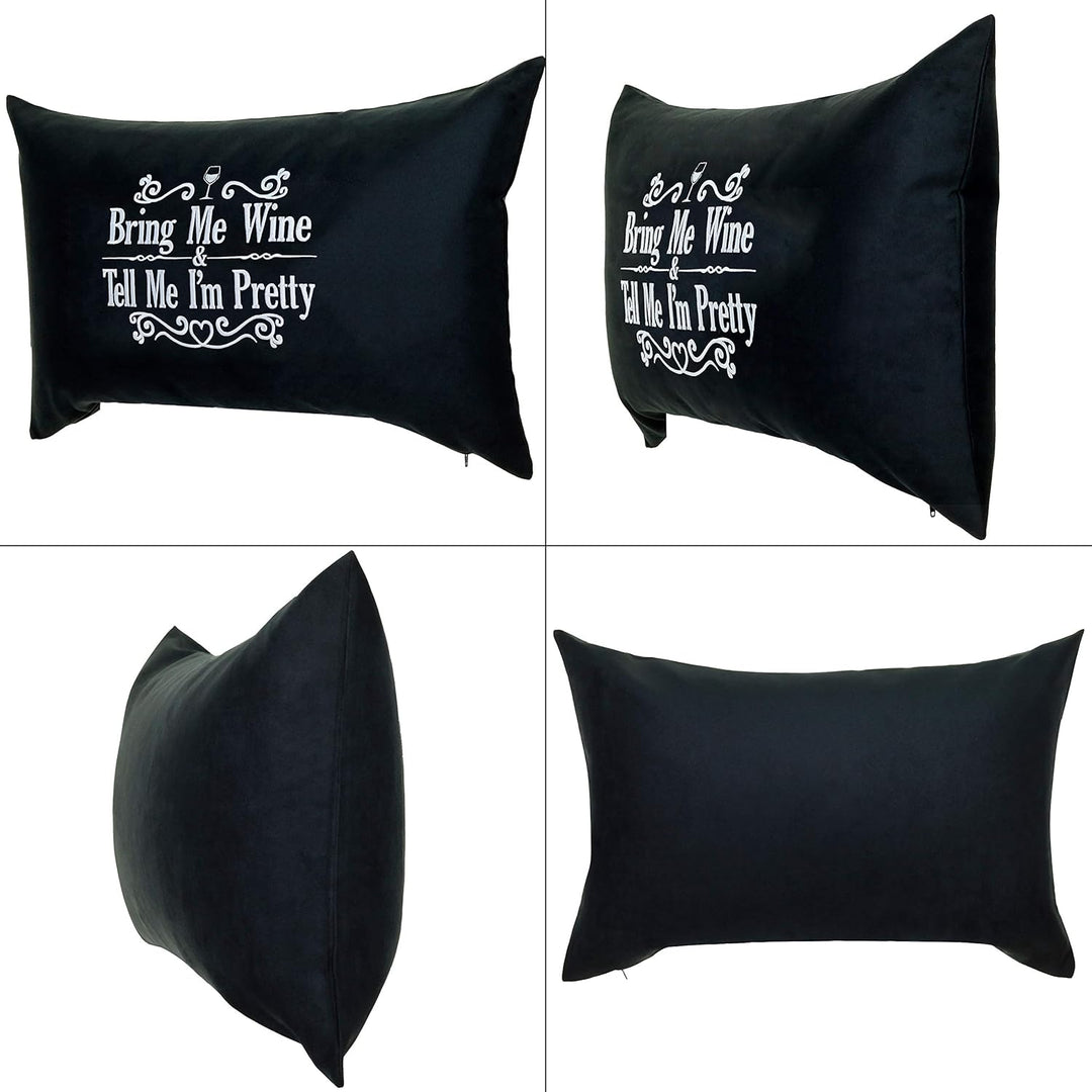 EXPRESS-STICKEREI Lustiges Kissen Dekoration Dekokissen mit Füllung Zierkissen Sofakissen | 40x60cm