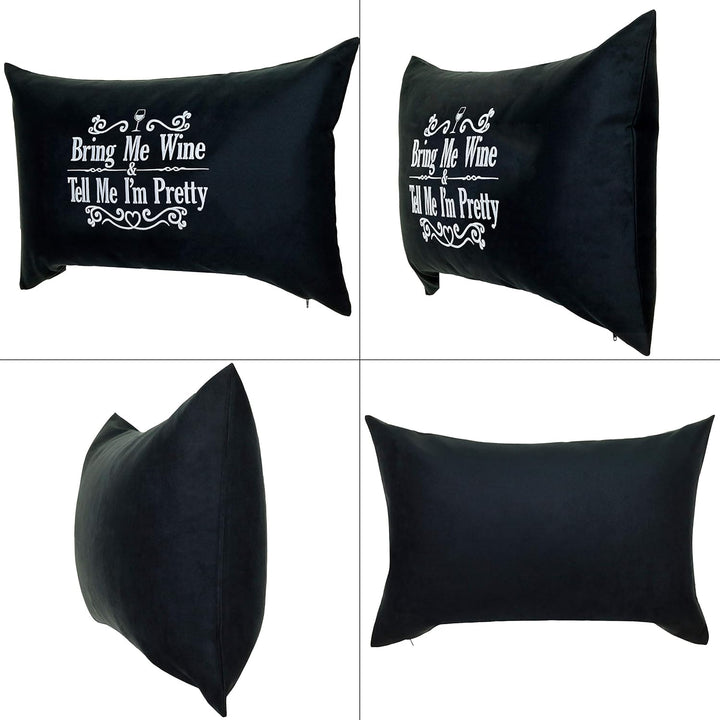 EXPRESS-STICKEREI Lustiges Kissen Dekoration Dekokissen mit Füllung Zierkissen Sofakissen | 40x60cm