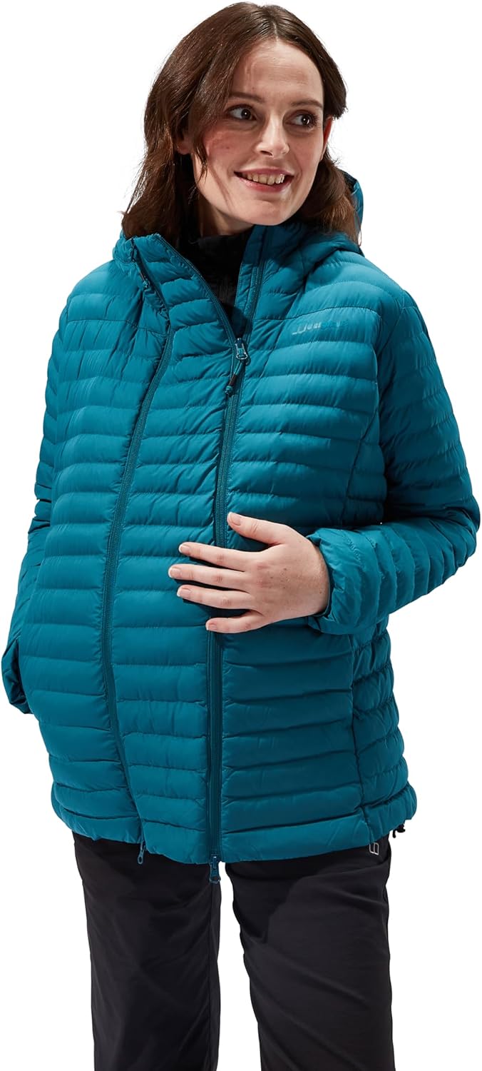 Berghaus Damen Nula 2-in-1-Isolierjacke mit Kapuze für die Schwangerschaft, warm Jacke 38 Deep Ocean