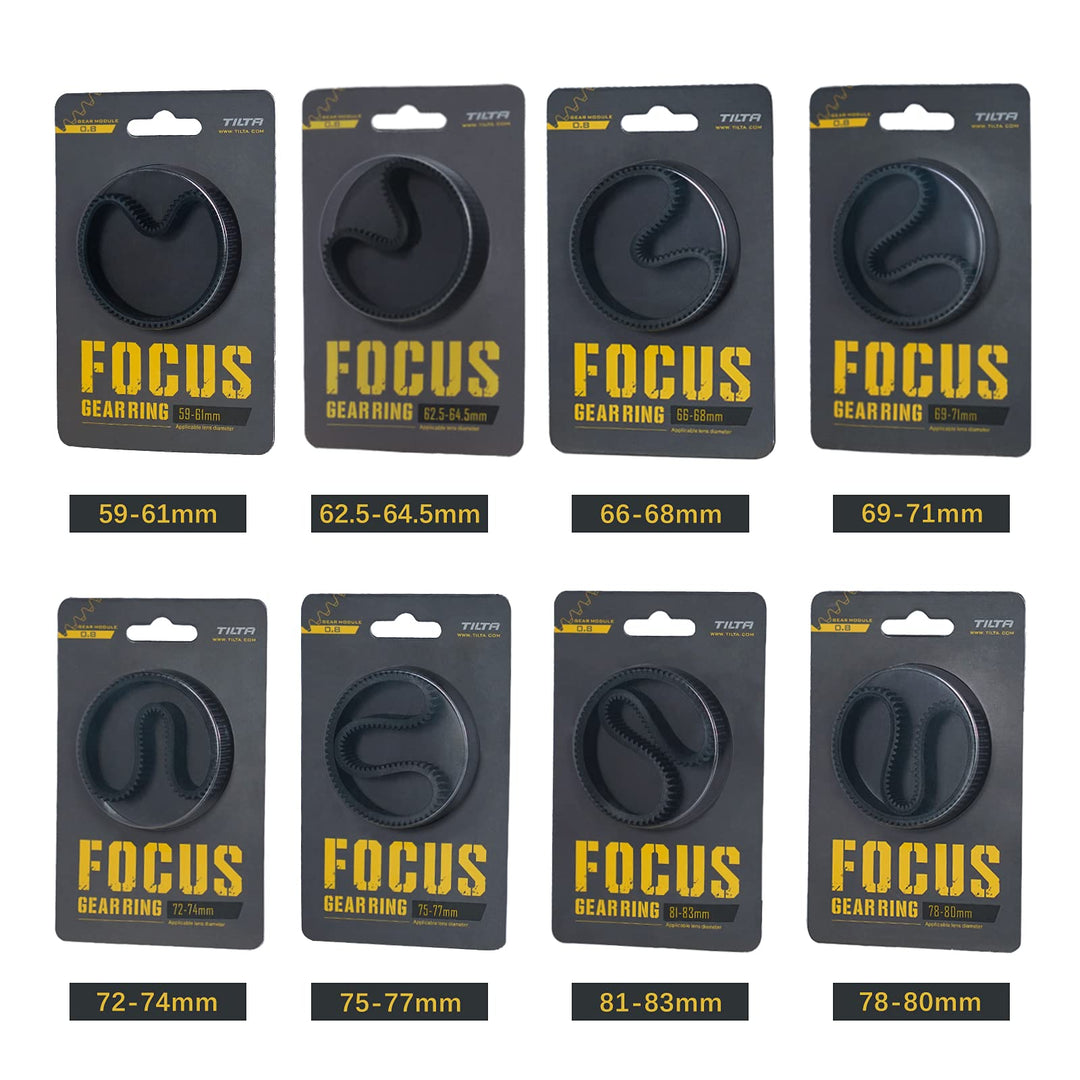 Tilta Seamless Focus Gear Ring (8 Stück), 360° Seamless Rotation Silent für Tilta Mini Follow Focus