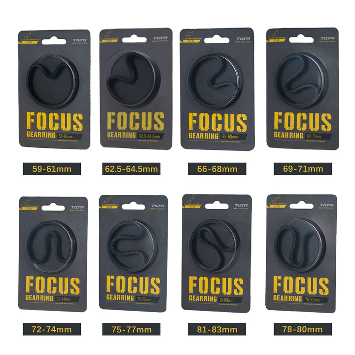 Tilta Seamless Focus Gear Ring (8 Stück), 360° Seamless Rotation Silent für Tilta Mini Follow Focus