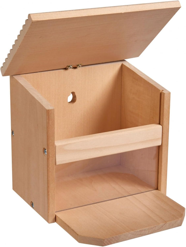 Eichhorn - Outdoor Futterhaus - Eichhörnchen Futterhaus zum Zusammenbauen und Bemalen, inkl. Pinsel