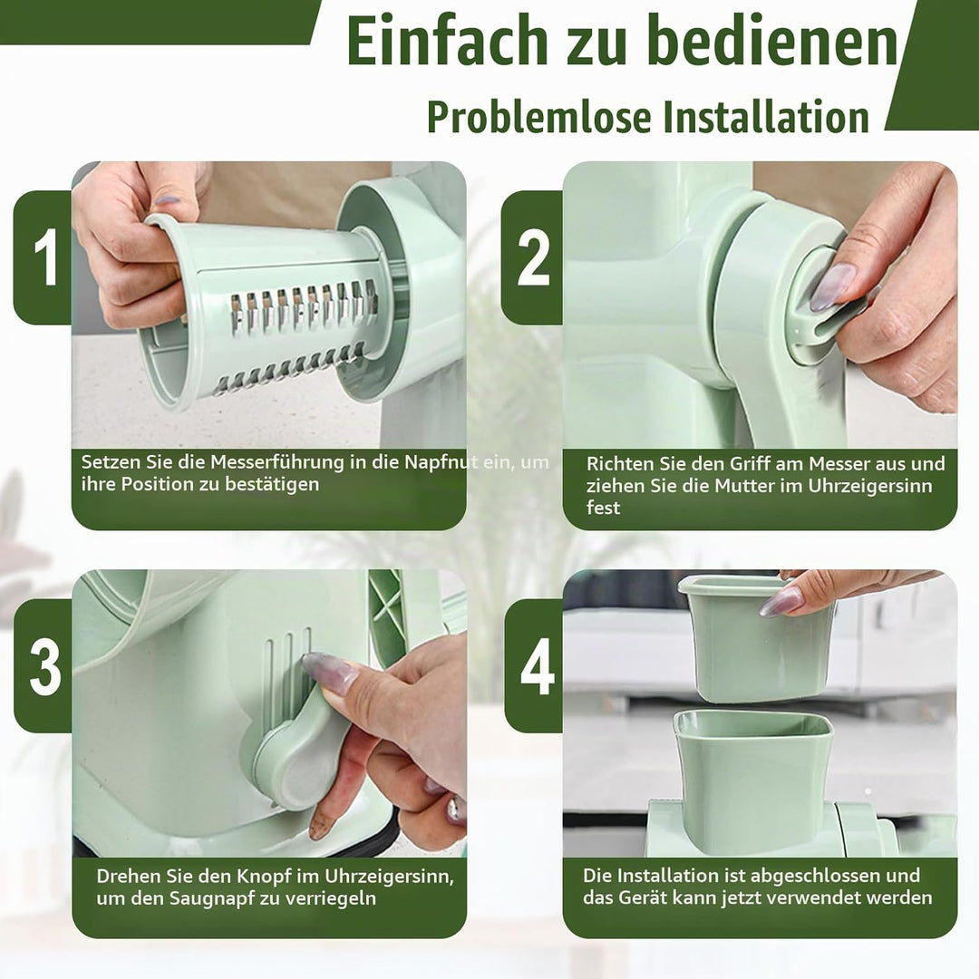 Slushie Maker, FainFun Ice Crusher mit 45°-Doppelklingen und stabilem Saugnapf, Hocheffizient und Ar