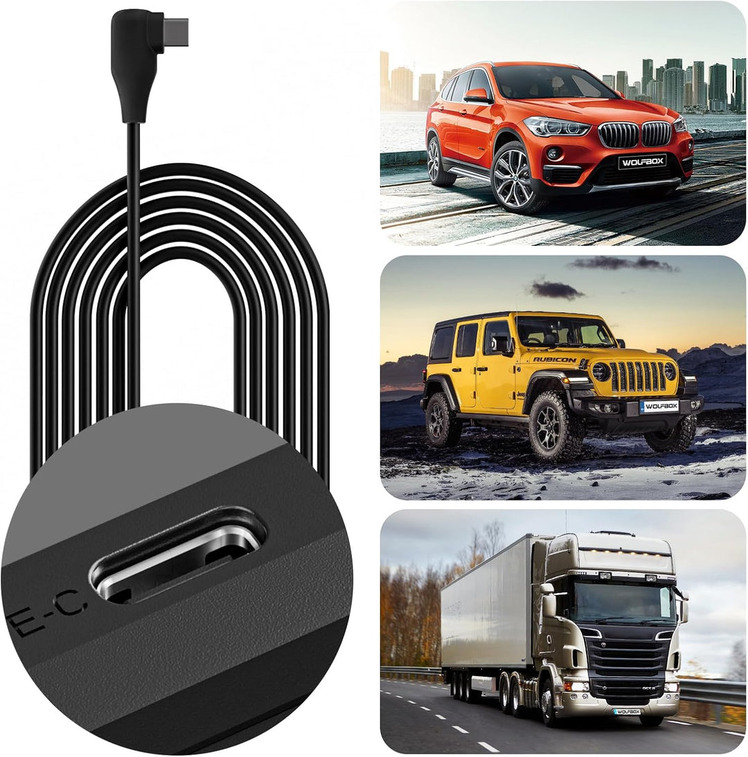 WOLFBOX Acc Hardwire Kit für G840S/G930/G850/G900/G840H, Nicht geeignet für D07, Typ-C-Hardwire-Auto