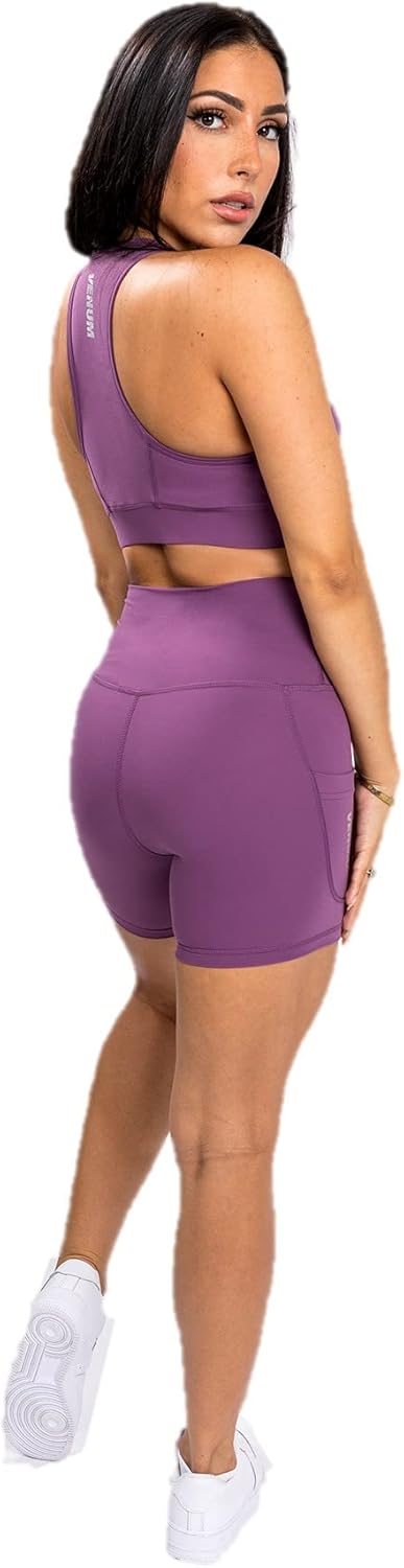 Venum Damen Shorts Essentials Biker-Shorts XL Lang Dusky Orchide/Brushed Silver, XL Lang Dusky Orchi