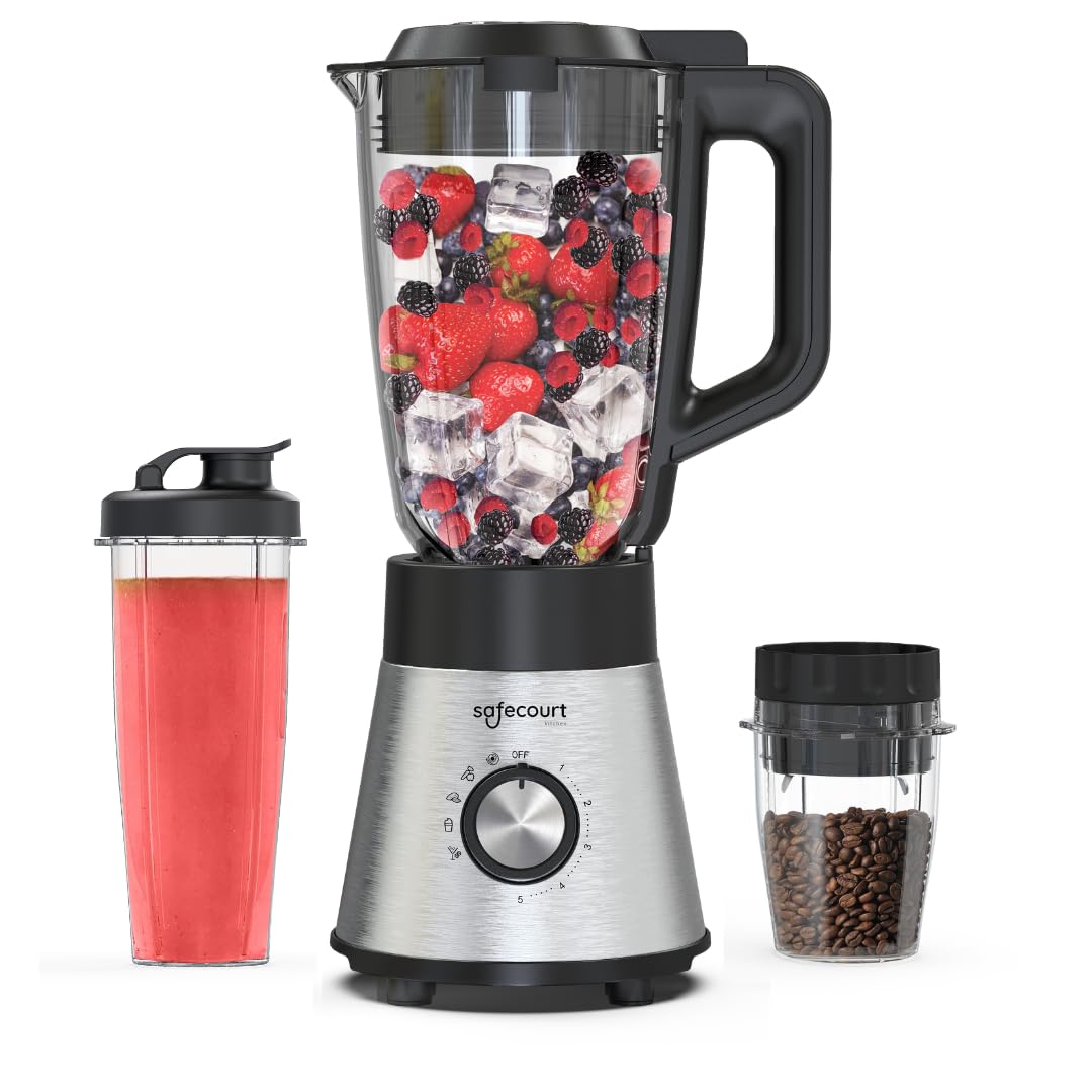 Safecourt Kitchen HB100 - Krachtige Blender Smoothie - 1000W - 1.5L BL100, BL100