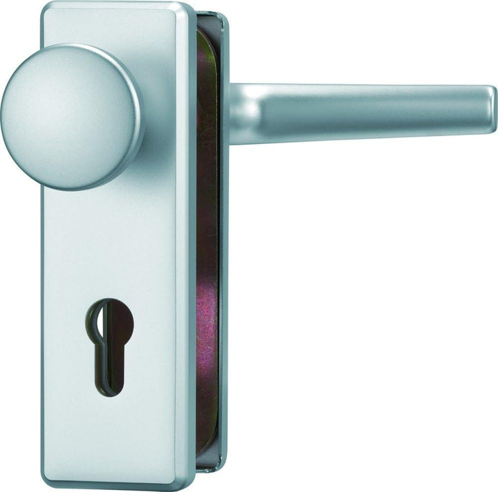 ABUS Tür-Schutzbeschlag KKT512 F1 aluminium 26439 Wechselgarnitur F1 Aluminium, Wechselgarnitur F1 A