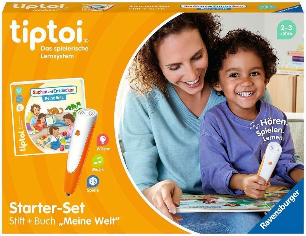 Ravensburger tiptoi Starter-Set 00112 - Stift und Bilderbuch Suchen und Entdecken Meine Welt - Lerns