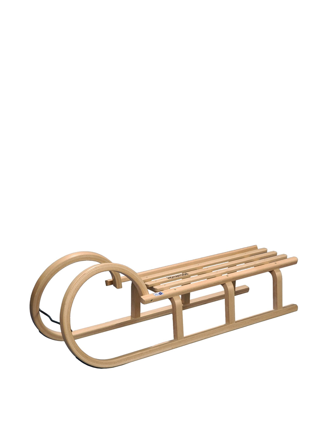 COLINT Hörnerschlitten 110 cm Holzschlitten Schlitten Holz Rodel Hörner HCL