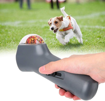Pssopp Durable Dog Cat Treat Launcher Haustier Snack Food Catapult Pet Training Feeder Spielzeug Hun