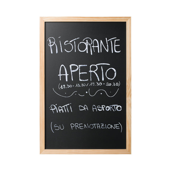 Bi-Office, Blackboard Back2Chalk Essentials, Kreidetafel mit Kiefer Rahmen, 60x40cm 60x40cm Kieferra