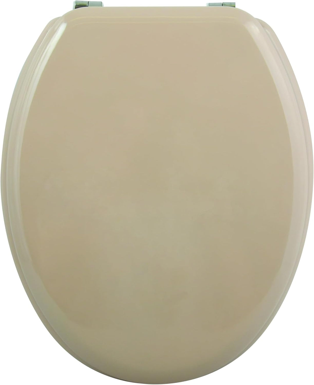 MSV - CLÉO MDF-WC-Sitz - Edelstahlscharniere - Glänzend - Ø 370 x 450 mm - Beige - Eleganz und Komfo