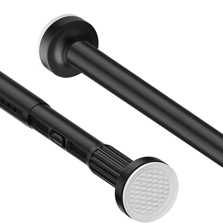 Gardinenstange ohne Bohren 70-110cm, Ø32mm Matt Schwarz Multifunktionale Vorhangstange zum Einklemme