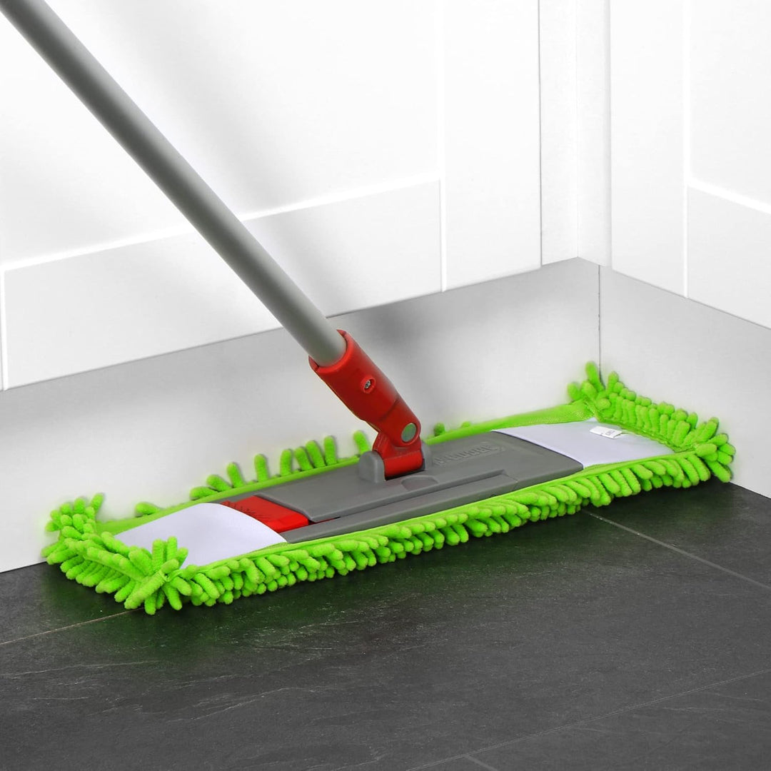 COM-FOUR® 4X Ersatz-Bezug für Bodenwischer - Wischbezug aus Microfaser Chenille zur gründlichen Rein