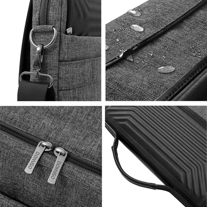 DOMISO 14 Zoll Wasserdicht Laptop Tasche Aktentasche Schultertasche Notebooktasche für 14" Acer Aspi