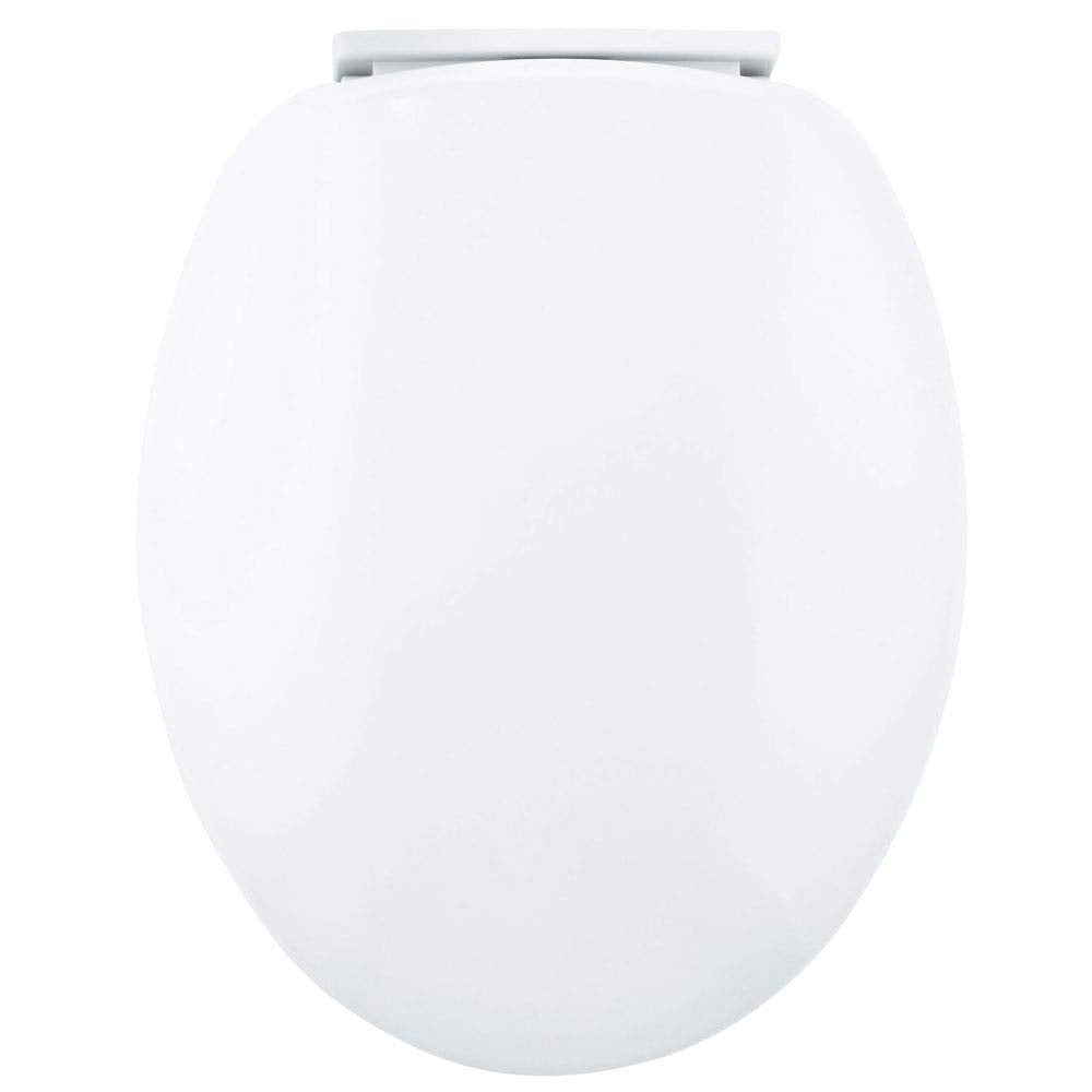 Wirquin Casual Line 20718118 WC-Sitz mit abnehmbarem Deckel 45.5 x 37.5 x 6 cm Weiss, 45.5 x 37.5 x