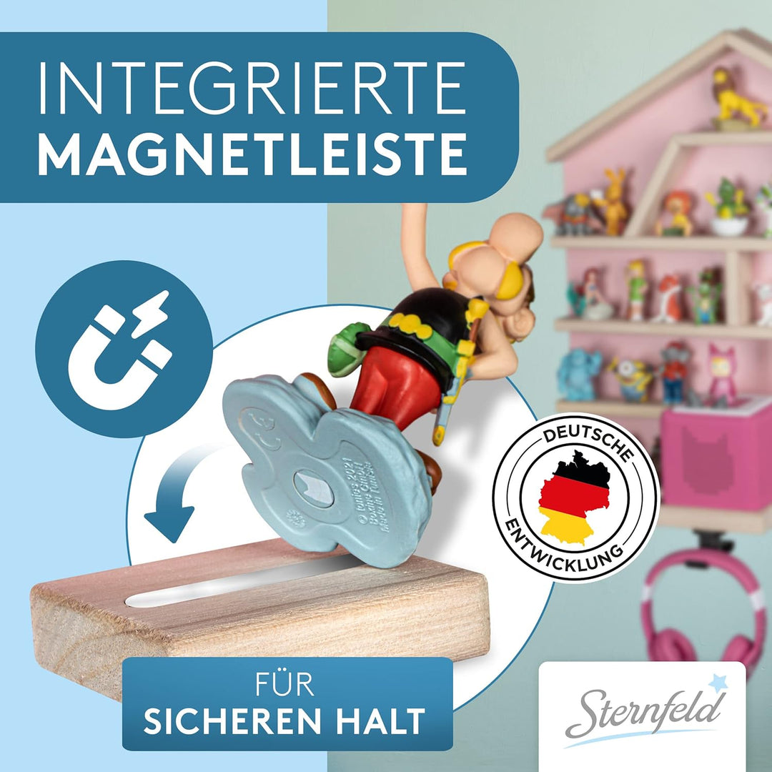 STERNFELD Magnetisches Tonie Regal für Toniebox & Tonies Hörfiguren-Vormontiertes Toniebox Regal [60