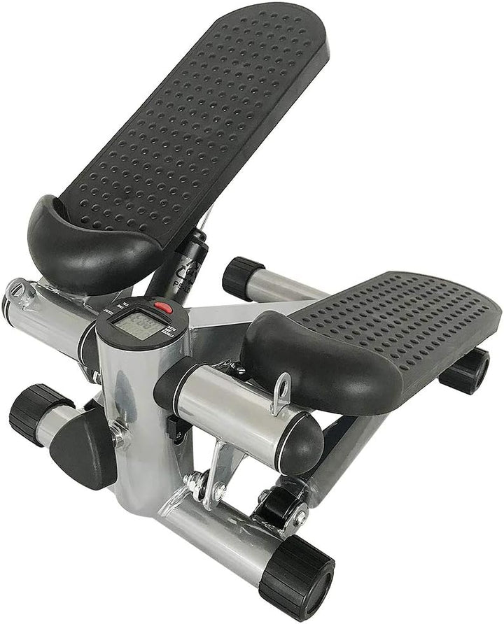 Stepper für Zuhause, Up-Down Swing Stepper mit Power Ropes, Stepper Hometrainer mit LCD Display, Tra