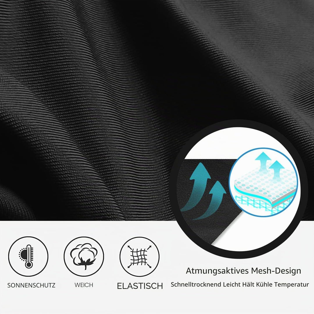 Lo.gas Herren Radfahren Bib Shorts, Gel Gepolstert Mit Taschen, Atmungsaktiv Quick-Dry für Männer M
