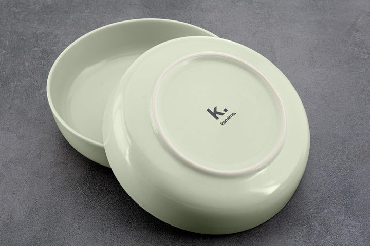 Konsimo. Elegant Suppenteller Set 6er - Schale aus Keramik - Pastateller und Tiefteller für 6 Person