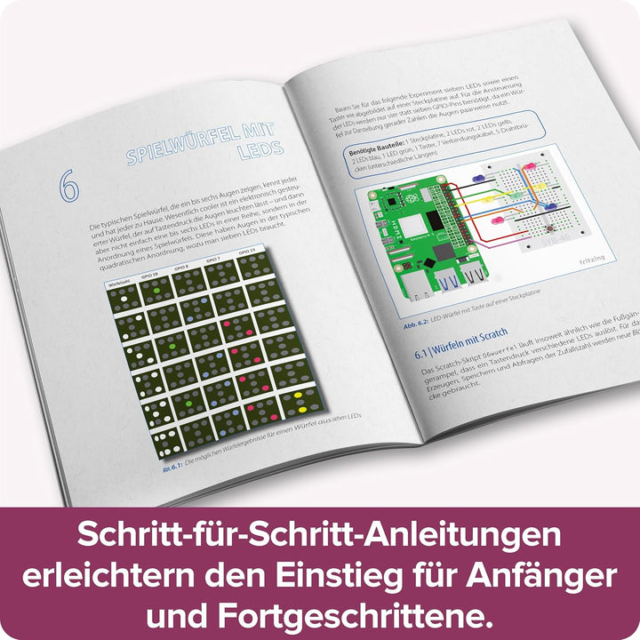 FRANZIS 67219 - Mach's einfach Raspberry Pi 5 für Einsteiger, inkl. Allen Bauteilen und umfangreiche