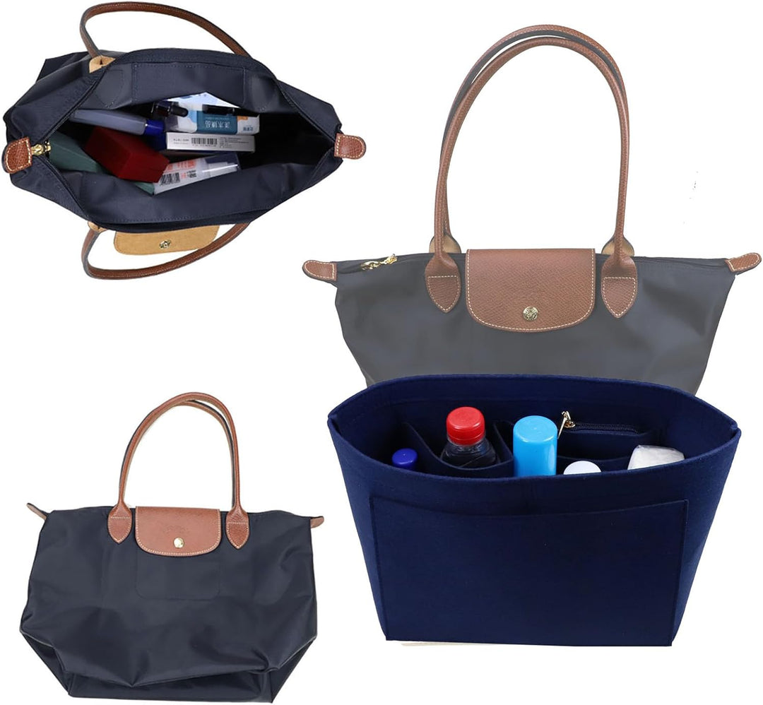Taschen-Organizer-Einsatz für Longchamp Le Pliage Neo (gross) Handtaschen-Einsatz-Organizer1012blue-