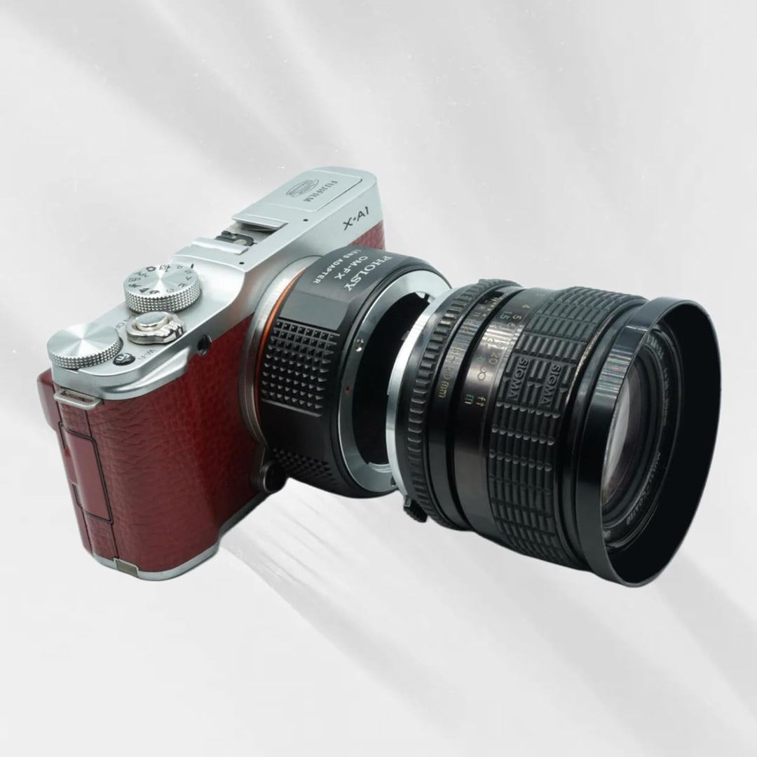PHOLSY OM auf FX Adapter Objektivadapter Kompatibel mit Olympus Zuiko OM Objektiv und FX Mount Kamer