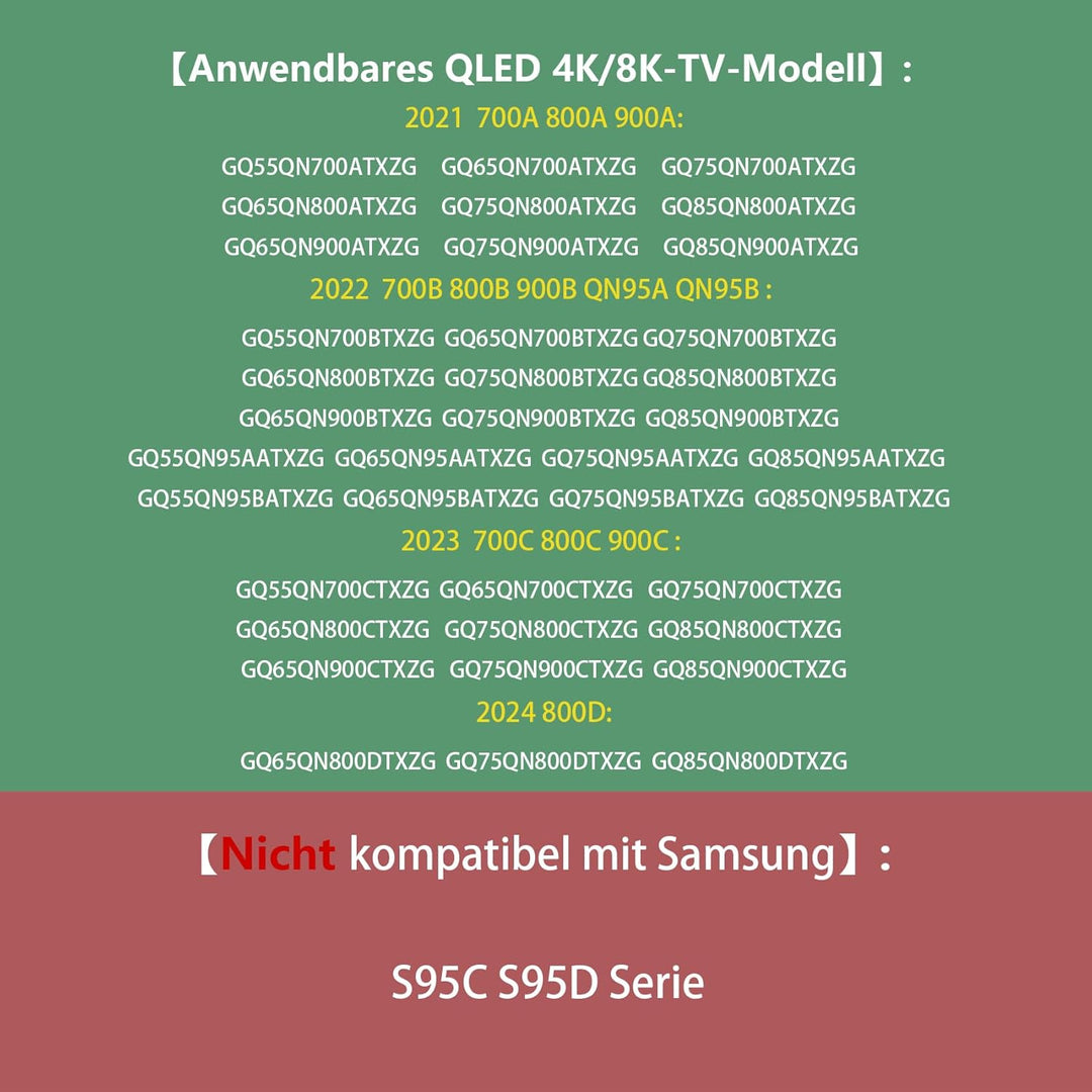 5ｍ/16.4ft One Connect Kabel Kompatibel mit Samsung QN95A QN95B QN700A QN700B QN700C QN800A QN800B QN