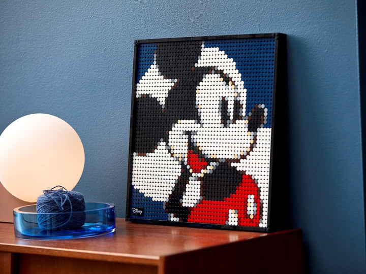 LEGO 31202 Art Disney's Mickey Mouse Set, Poster, Wanddekoration, Dekorationsideen, Geschenkidee für