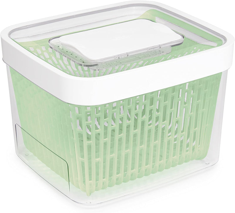 OXO Good Grips Greensaver-Frischhaltebox mit Deckel und Lüftung, gross – 4 l Behälter 4L, Behälter 4