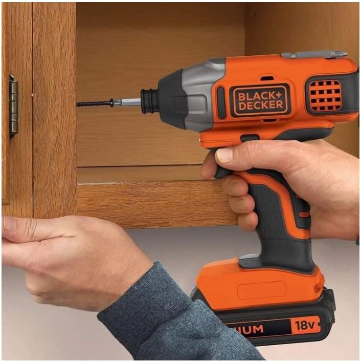 Black+Decker BDCIM18N-XJ BDCIM18N Akkuschrauber, 18 V, Schwarz 1 Schwarz, 1 Schwarz