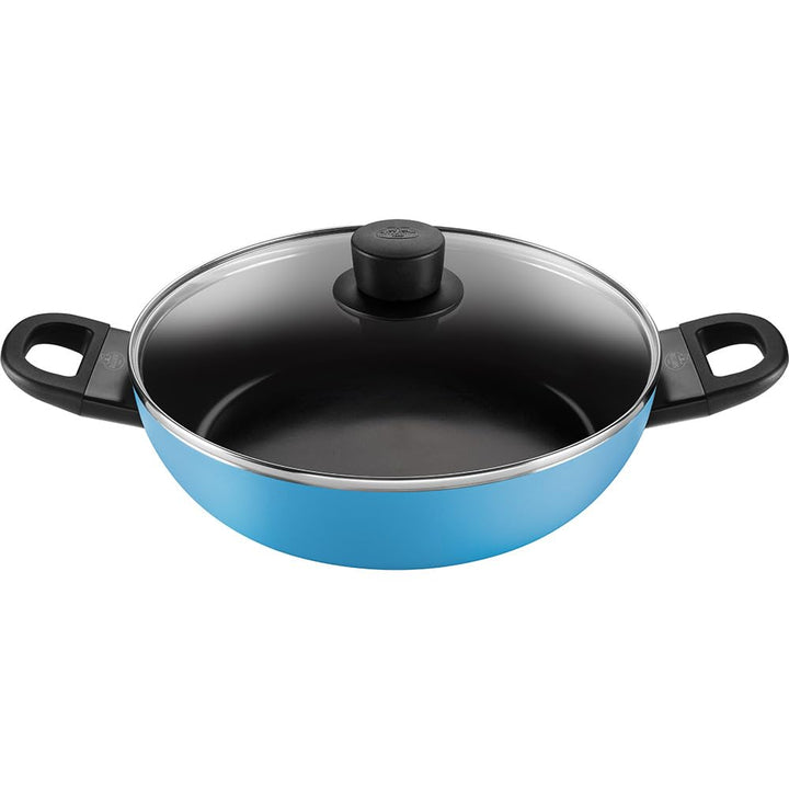 BALLARINI Tegame Con Coperchio Vetro 10 Liter Hellblau, 10 Liter Hellblau