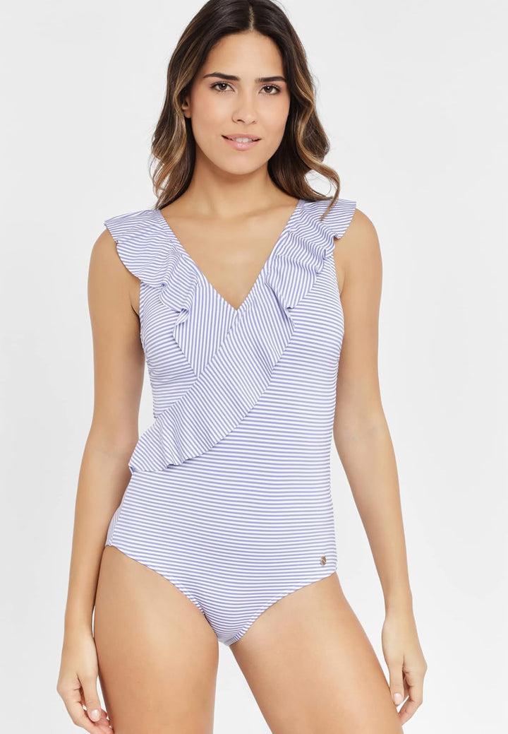 Lascana Damen Badeanzug 38D Blau, 38D Blau